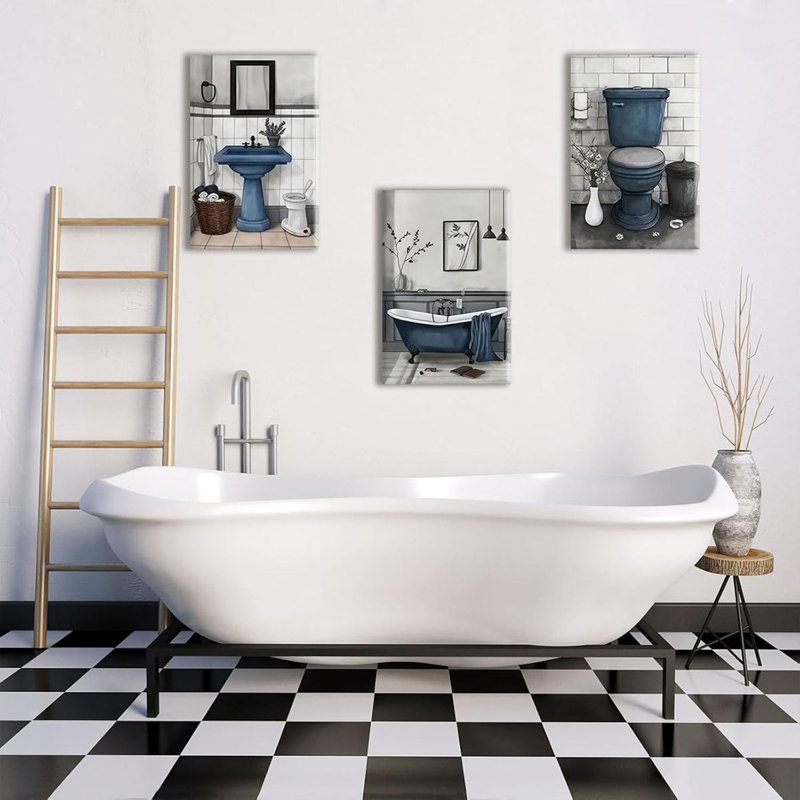 3 Piece Wrapped Canvas Print, 60 cm H x 120 cm W