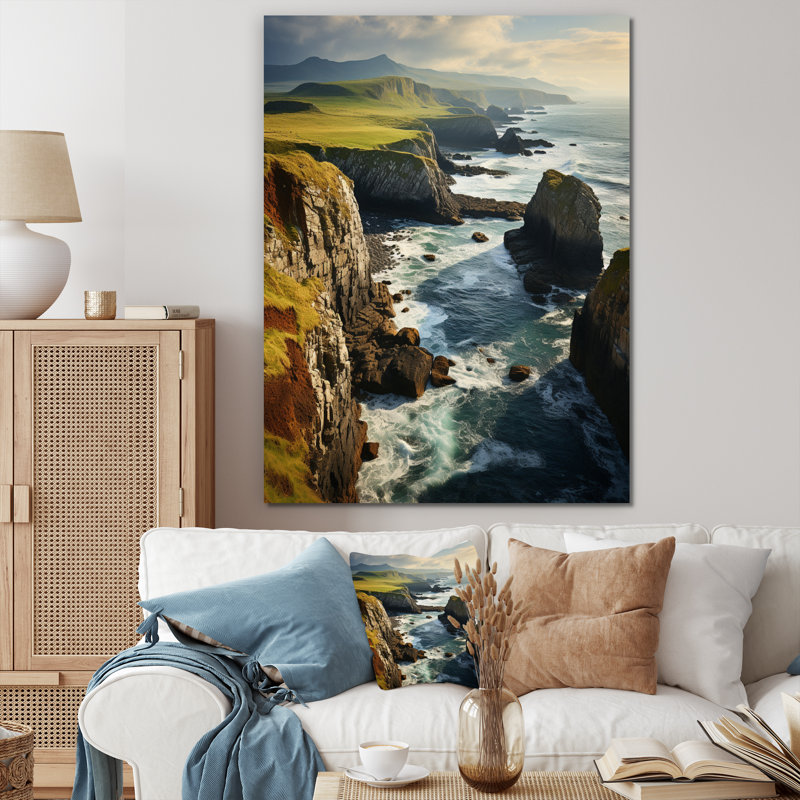 «Ireland Dingle Peninces Cilf II», reproduction sur toile, H 32 po x l 16 po x P 1 po, Toile tendue