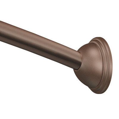 Moen 54-Inch to 72-Inch Adjustable Length Fixed Mount Single Curved Shower Curtain Rod