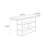 Blue Acrylic Modern Console Table-489042428