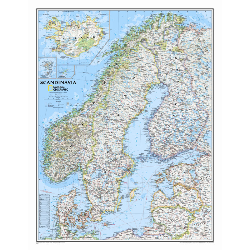 Carte murale classique scandinavie