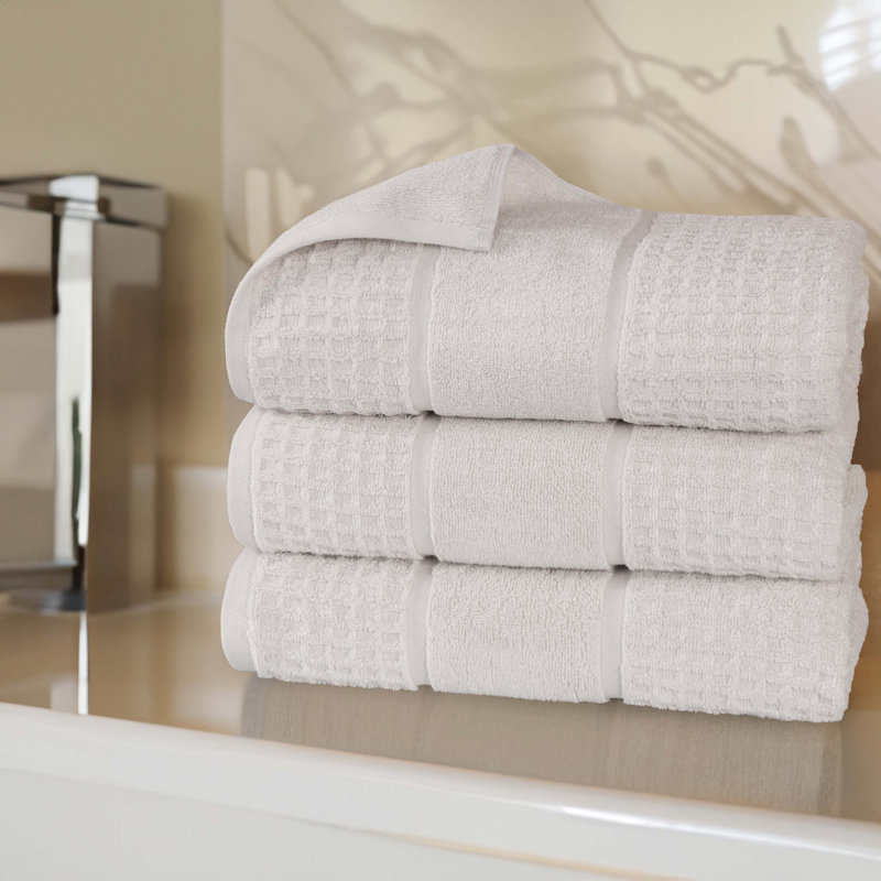 Serviette de bain 100% coton gaufré Hochman, Pierre