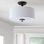 Winterton Fabric Semi Flush Mount