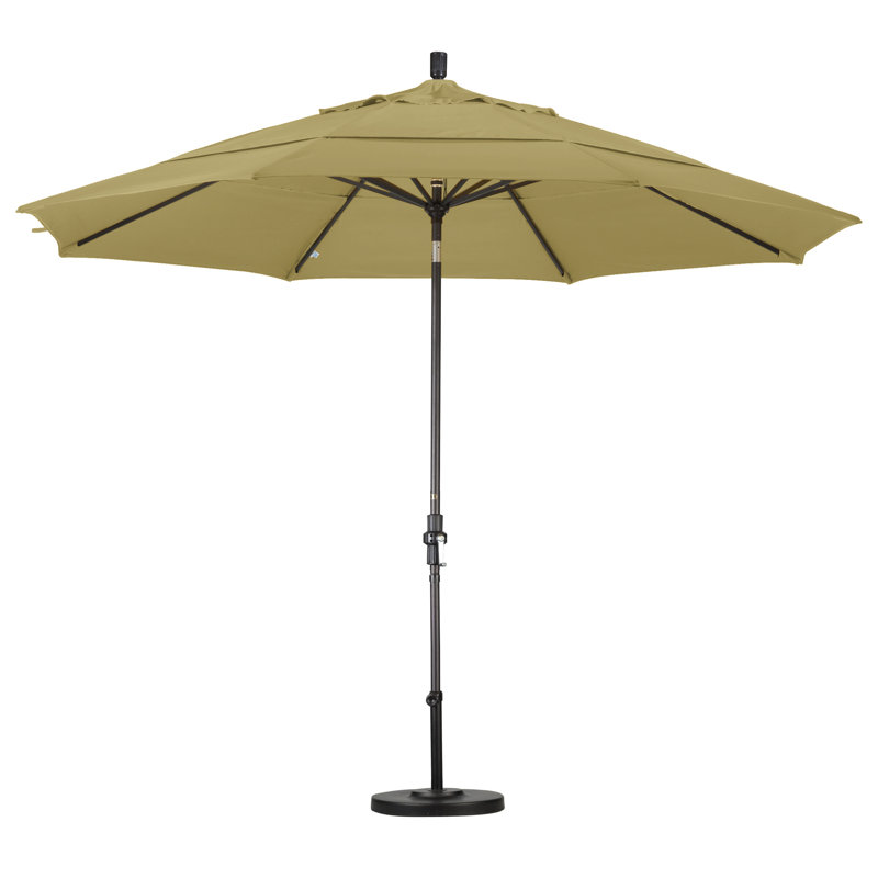Parasol de marché 11' en aluminium, Toile laiton Sunbrella®