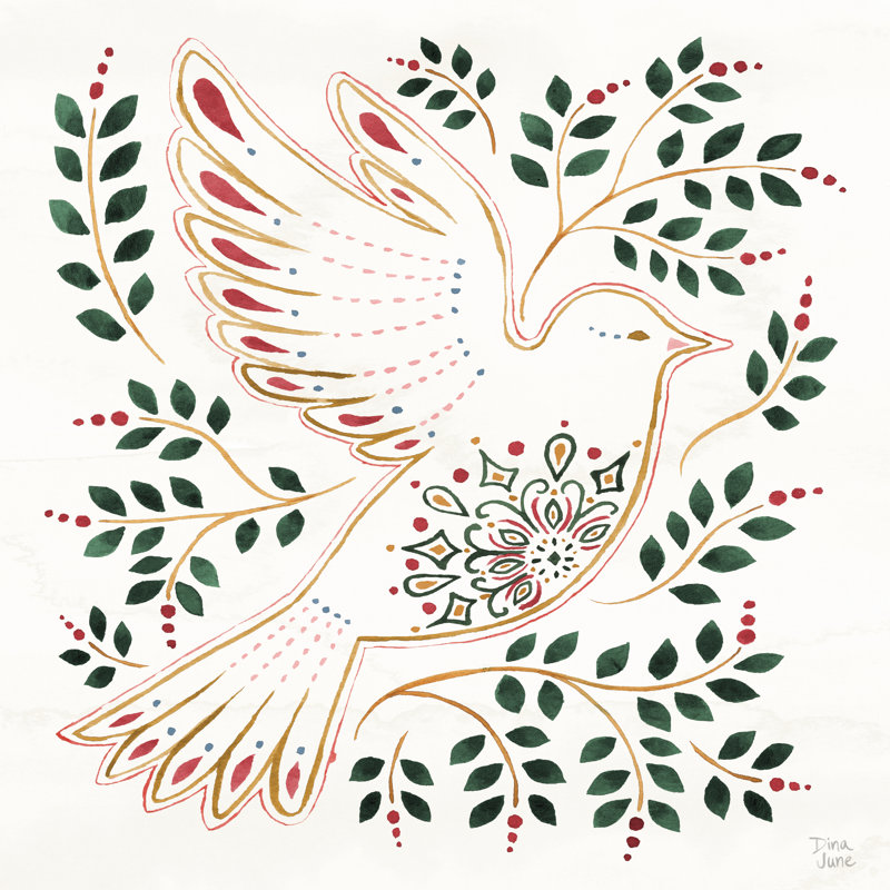 Holiday Sparkle VIII by Dina June - Wrapped Canvas Painting, 91cm H x 91cm W x 3.8cm D