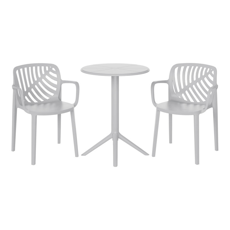 Ensemble repas extérieur 2 personnes, Grey