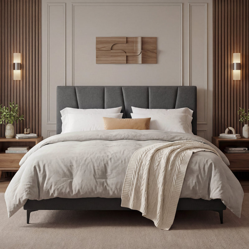  Lit tapissier Modern, Grand lit