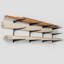 delta Heavy Duty Steel Wall Mounted Adjustable 3-Tier Lumber Storage Garage Rack