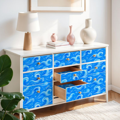 Peel and Stick Wallpaper Contact Paper Light teal blue felt abstract Self Adhesive and Removable 17.7in x 118in(45x300cm)