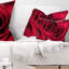 Coussin floral avec gouttelettes de pluie de roses-29076001-29076002