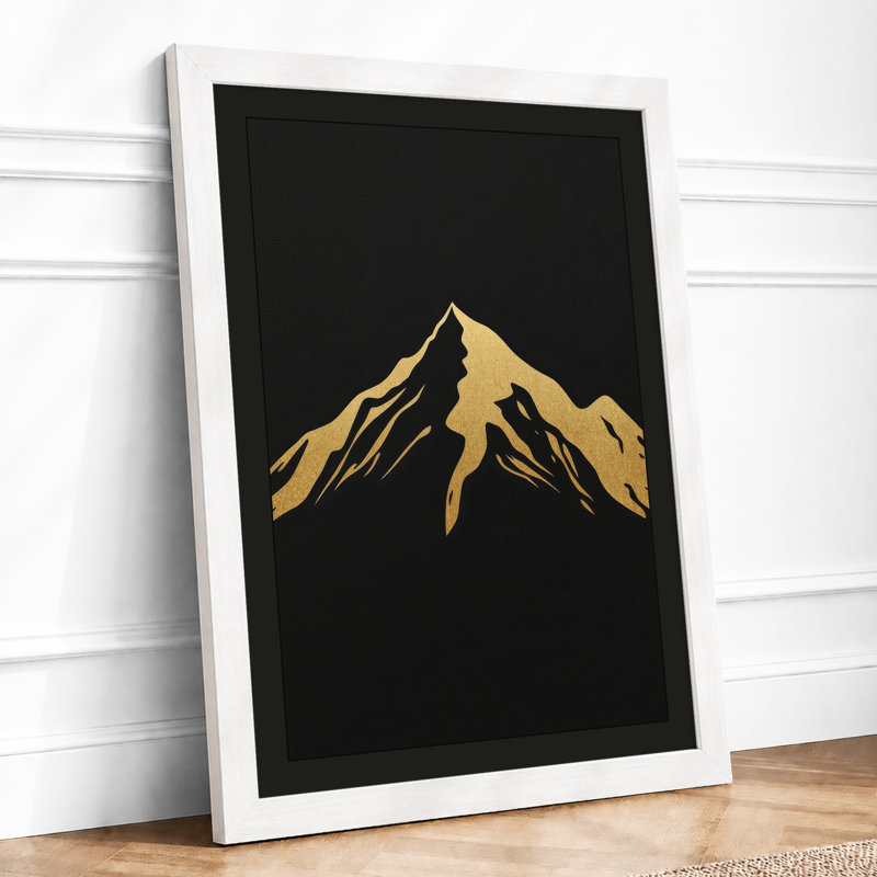 Golden Peak Minimalist - Print, A3 - 42.0 x 29.7 cm, White