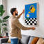 Watering the Daisy Modern - Wrapped Canvas-572583688-572583699