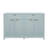 Modern 55.1'' Sideboard Buffet Cabinet with 2 Drawers & 4 Doors, Adjustable Shelves, Wave-Pattern Design, Aluminum Handles, Painted MDF, Scandinavian Storage for Dining Room, Living Room-169866543
