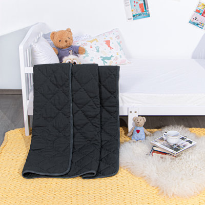 1 édredon pour tout-petits, couverture matelassée en duvet synthétique de couleur unie, 43 x 60 pouces - NTBAY