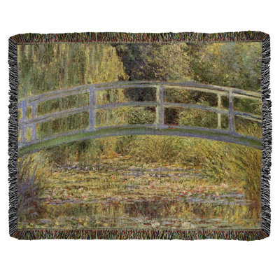 Claude Monet Hand Woven Throw Blanket