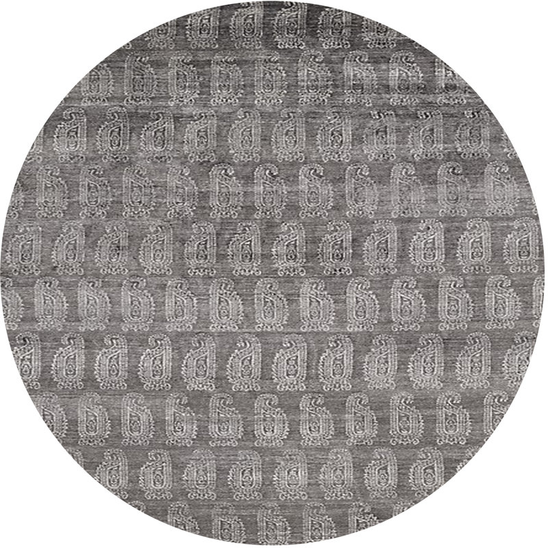 Tapis gris, Rond 7 pi