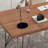 55" Walnut Rectangular Solid Wood desks-2088555325