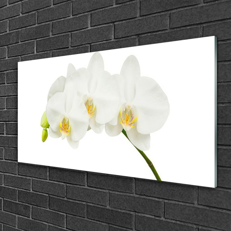 Flowers Floral - Unframed Photograph on Glass