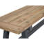 Ensemble de table de salle à manger d'extérieur 94 po en teck récupéré et aluminium 94 po avec banc 94 po et deux fauteuils en teck-1126673117
