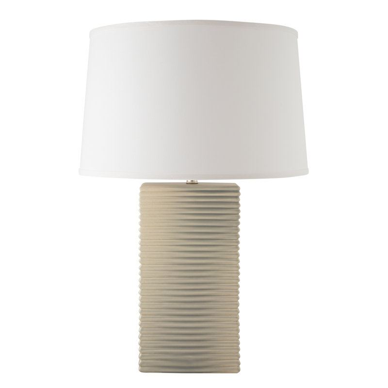 Ceramic Table Lamp, Coventry Gray Pearl