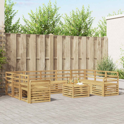 Sofa Sets Solid Acacia Wood Outdoor Sectional Garden Furniture Modern