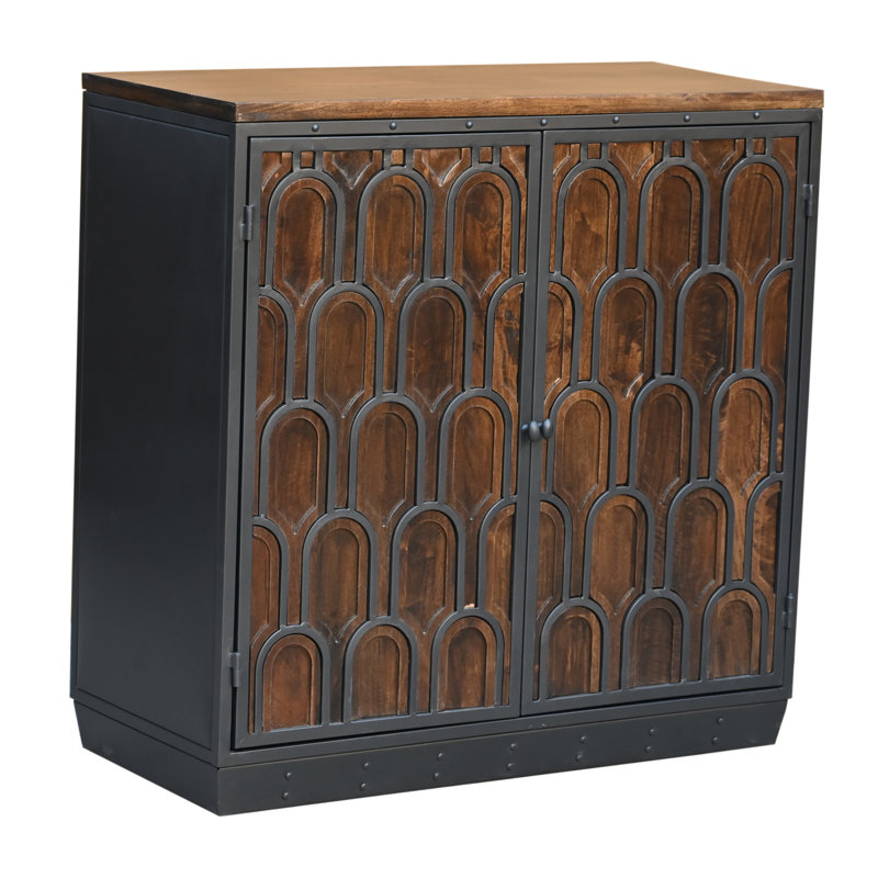Medrano Solid Wood Accent Cabinet