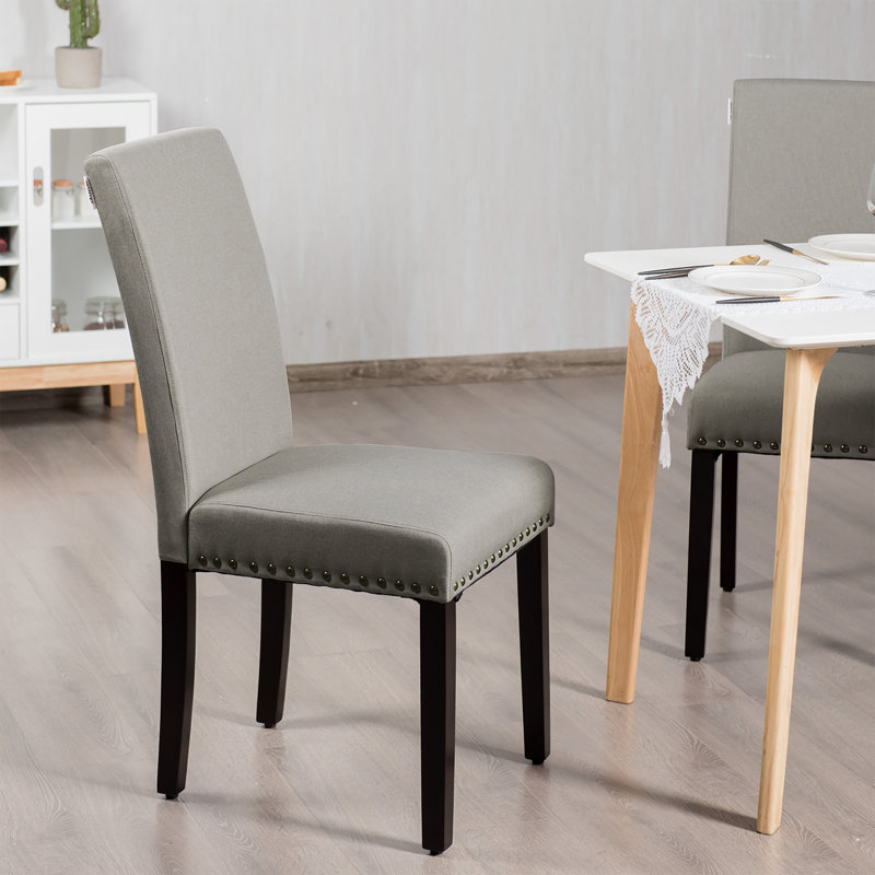 Breedsville 21'' H Linen Upholstered Side Chair