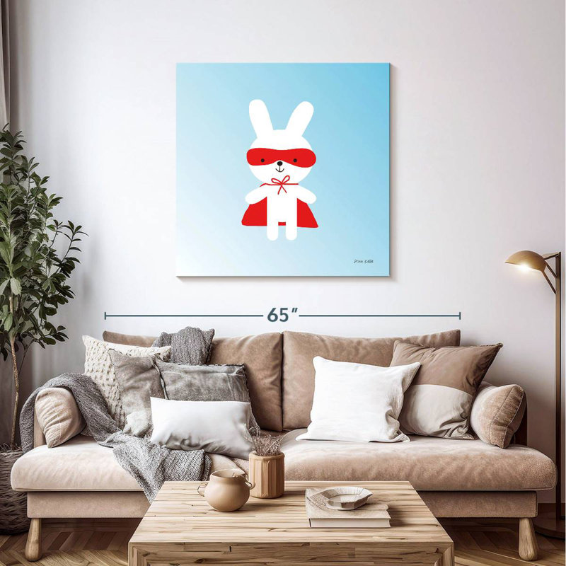 Ashelle Rabbit Super Hero, 39" H x 39" W