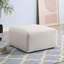 Luxueux repose-pieds en tissu chenille, aucun assemblage requis, parfait pour les petits espaces et l'utilisation multifonctionnelle