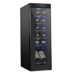 Schmécké Single Zone 9.9'' Freestanding 12 Bottle Wine Refrigerator
