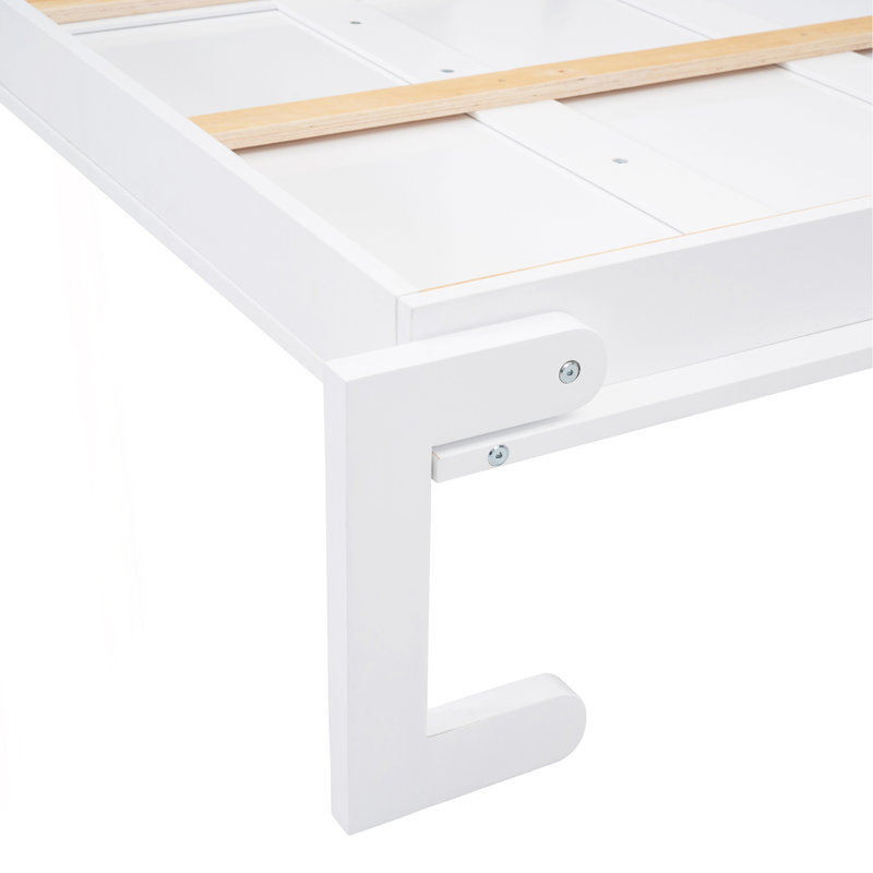 Grand lit escamotable mural, blanc, Blanc, Grand lit