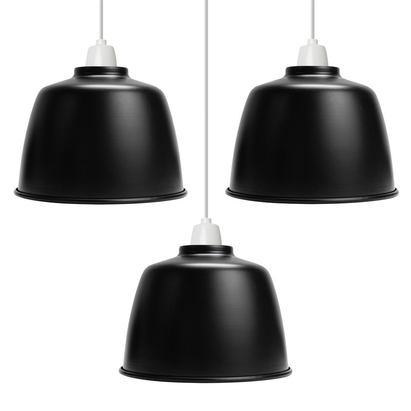 13.5 cm H Drum Lamp Shade ( Screw On ) in Black