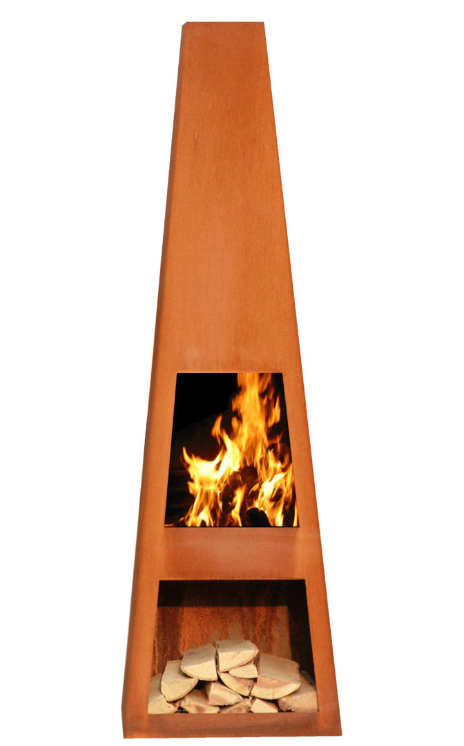 Rizzi Steel Wood Burning Smokeless Chimnea