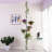 Adjustable 5-Tier Tension Rod Plant Stand With Rotating Trays And Hanger, Rust-Proof Stainless Steel And ABS/PP Plastic Multi-Use Flower Display Rack