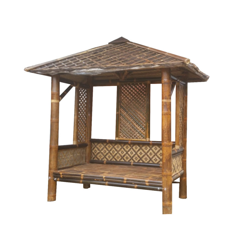 6.5 Ft W x 3.5 Ft D Bamboo Pergola
