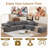 Cloudelle Boneless Modern Modular Couch Set,Cloud Sofa With 4 Pillows,Free Combination-422542179