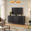 Buffet 61,4 "avec rangement, armoire de rangement cannelée avec portes coulissantes et 4 tiroirs-271332244