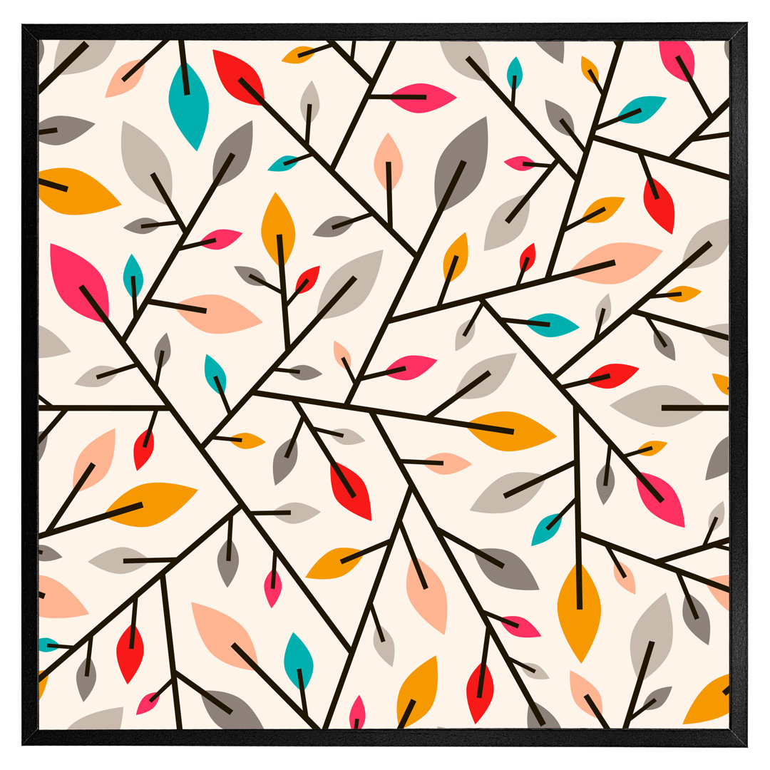 Autumn Leaves and Twigs - Single Picture Frame Art Prints