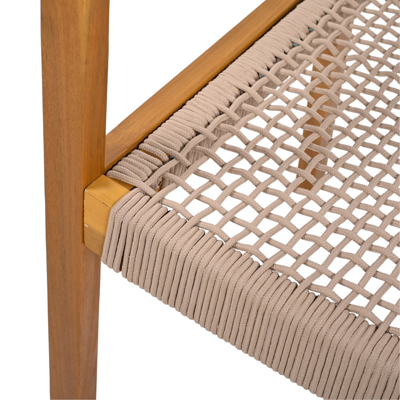 Chaise de salle à manger brun clair, Marron clair, Teck