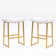 24" Luxuriously Ultra-Soft Wide Cushion Saddle Counter Height Bar Stools With Metal Frame