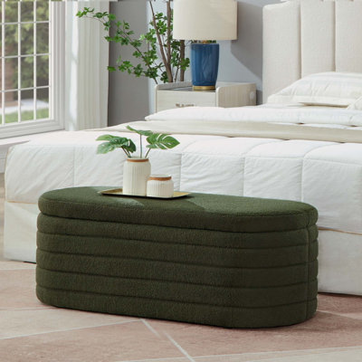 Banc de rangement avec repose-pieds Skandar