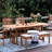 Narelle 6 - Person Teak Wood Patio Dining Set with Rectangular Table , Cushions Included-1780854352