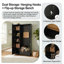 Multifunctional Entryway Hall Tree with Flip-Up Storage Bench, Adjustable Shelves and Hanging Hooks, Heavy-Duty MDF & Particle Board Mudroom Storage Organizer for Home Entryway Décor-129606708