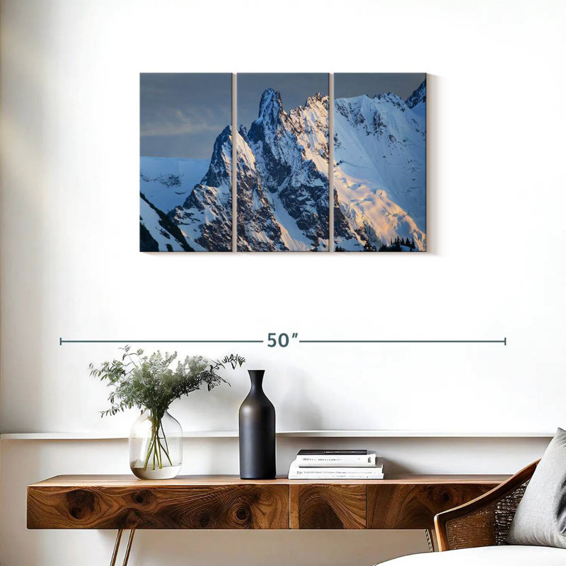 Paysage montagneux enneigé Alvord Shuksan, H 20 po x l 33 po