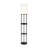 Rousey 66.5'' Black Column Floor Lamp with USB and Outlet