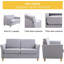 Leela 2 Seater Linen Loveseat-590416759