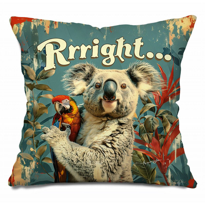 Coussin Koala, H 16 po x l 16 po