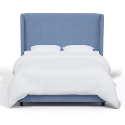 Tilly Linen Upholstered Wingback Bed