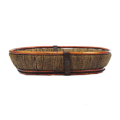 Panier ovale miel