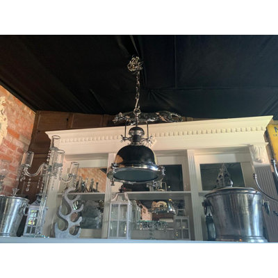 Overlock 1 - Light Silver Dome Pendant